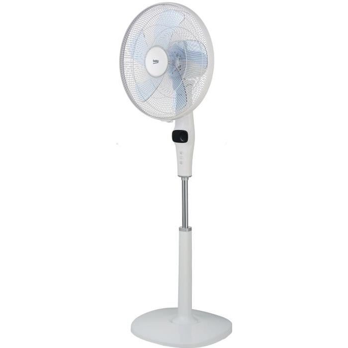 BEKO - EFS7000WI - Ventilateur sur pied ultra silencieux - Moteur ProSmart Inverter 30 watts - 12 niveaux de vitesse - Télécommande