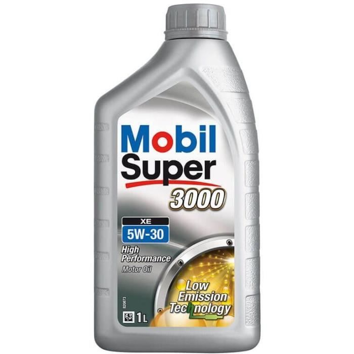 MOBIL Huile moteur Essence Diesel Super 3000 XE - 5W30 - Synthétique - 1L