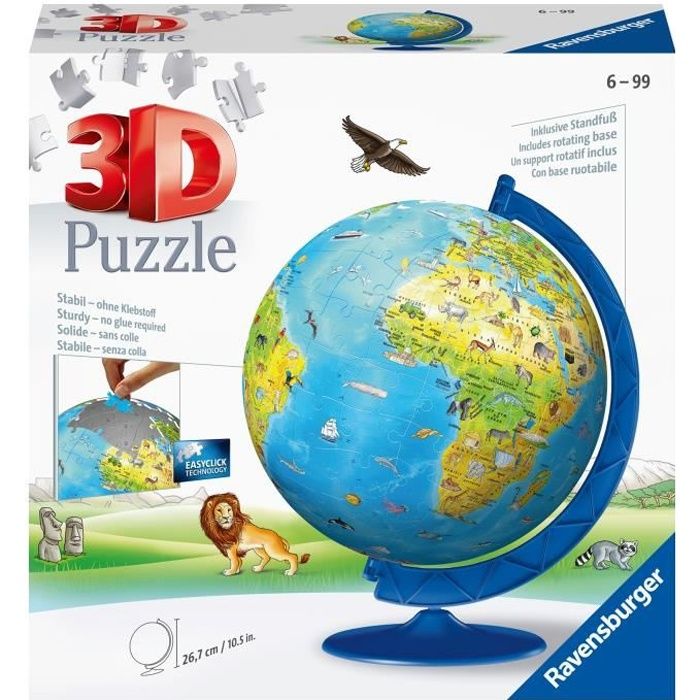RAVENSBURGER Puzzle 3D Mappemmonde 180 pcs