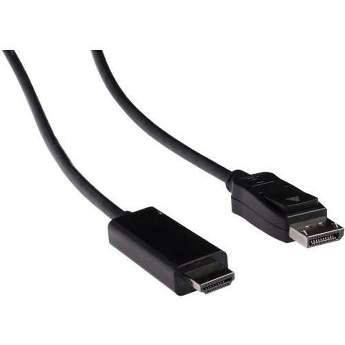 VALUELINE câble DisplayPort vers HDMI™ à connecteur DisplayPort mâle vers entrée HDMI™ 1.00 m noir