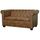 P76 vidaXL Canape Chesterfield 2 places Cuir artif