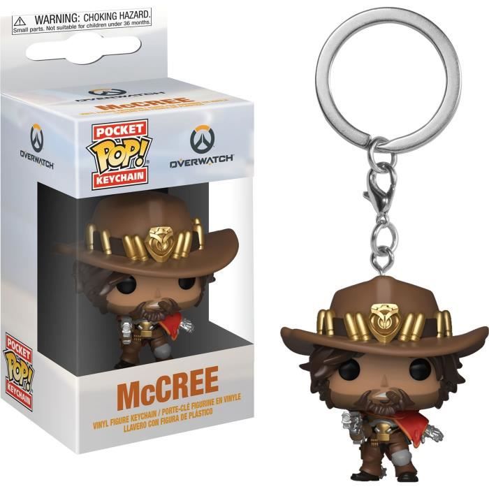 Porte-clés Funko Pocket Pop! Games: Overwatch - McCree