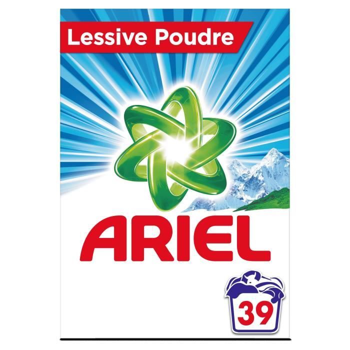 ARIEL Lessive Poudre Alpine - 2,535Kg - x39