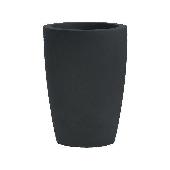 NICOLI Cache pot, utilisable comme pot Tylus Matt 40 P - 40 x 53 cm - Gris anthracite