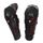Rouge-Protections tibias-genoux pour moto