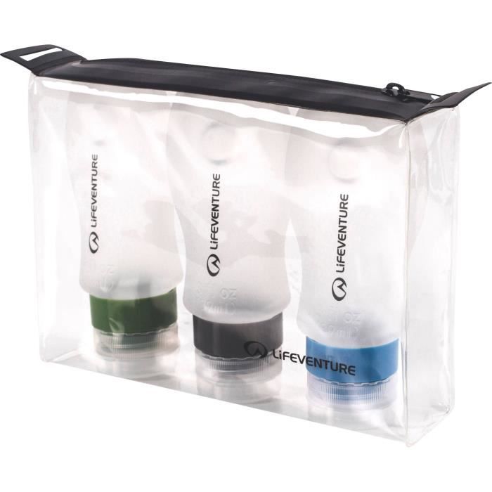LIFEVENTURE Lot de 3 flacons silicone