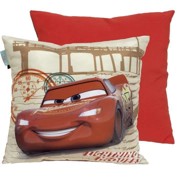 DISNEY CARS Coussin Carré Confort - 40x40 cm
