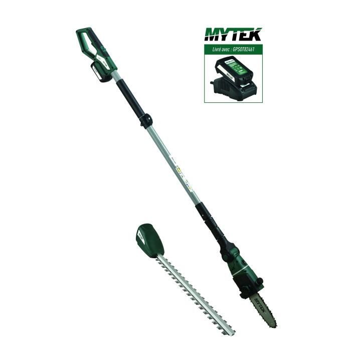MYTEK Elagueuse et taille haies sur perche sans fil 18V