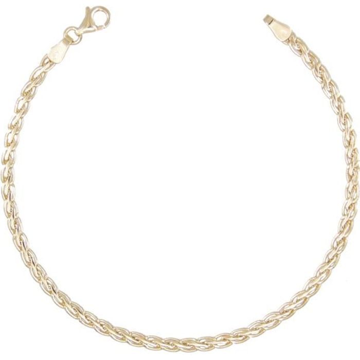 Les Bijoux d'Emma - Bracelet Maille Palmier Plat - OR 9CT