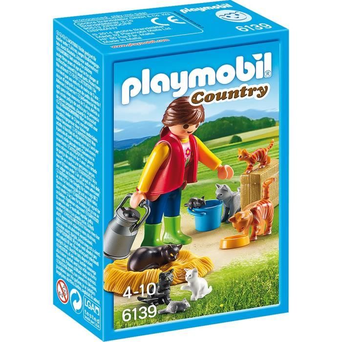 Soigneur avec chats - Playmobil - 6139