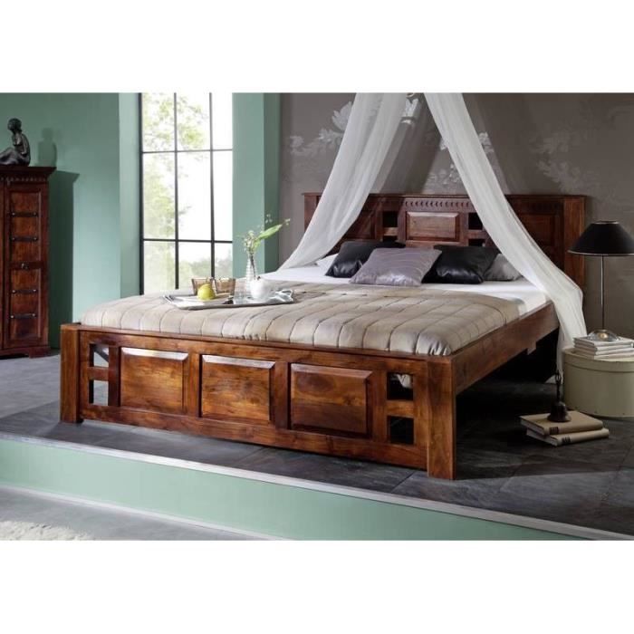 lit 160x200 en bois massif d acacia style colonial lit 160x200 en bois massif d acacia style colonial