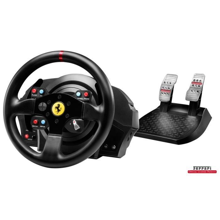 Volant de Course+Pédalier T300 Ferrari GTE PS4 - PS3 - PC