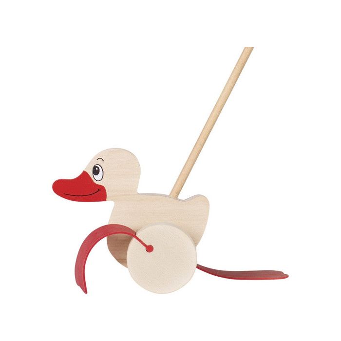 GOKI Canard à pousser - H17 m - Bois