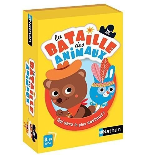NATHAN Jeux de Cartes - La Bataille des Animaux