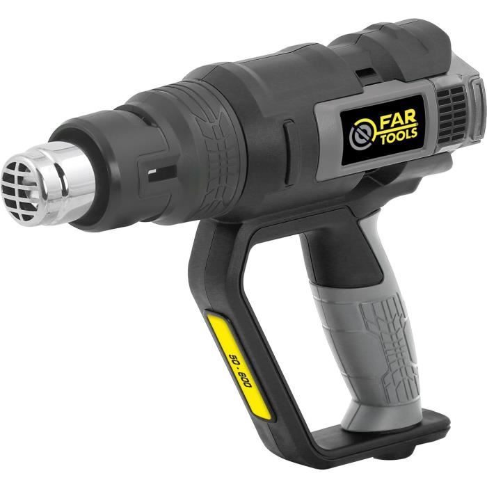 FARTOOLS DT 2000 Décapeur thermique - 2000 W - 3 vitesses - 6 accessoires
