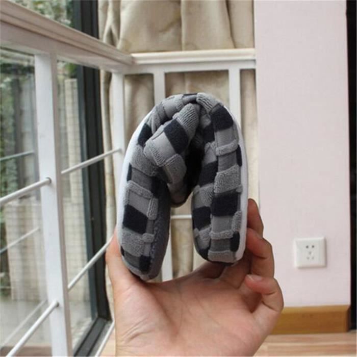 44 Hiver Homme Peluche Grille Btys xz008gris Chausson Pantoufle Z0wCqtqT