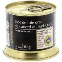 FOIE GRAS CASINO DELICES Bloc de foie gras de canard 30% - 1 FOIE GRAS CASINO DELICES Bloc de foie gras de canard 30% - 1