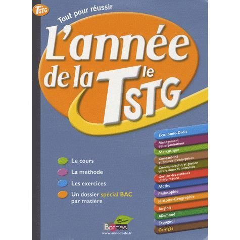 ANNEE DE; la terminale STG   Achat / Vente livre Xavier Cadoret pas