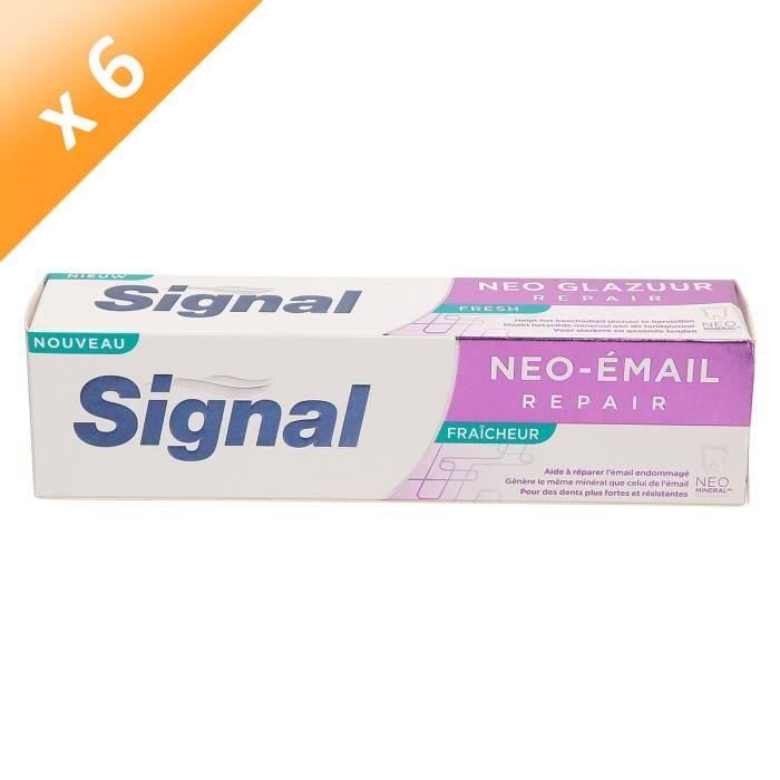 SIGNAL Dentifrices Néo émail Repair Fraîcheur - 75 ml - Lot de 6