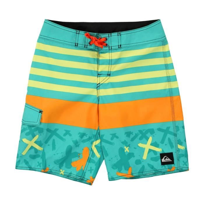QUIKSILVER Short de Bain Way Out 17 - Enfant Garçon - Bleu Turquoise