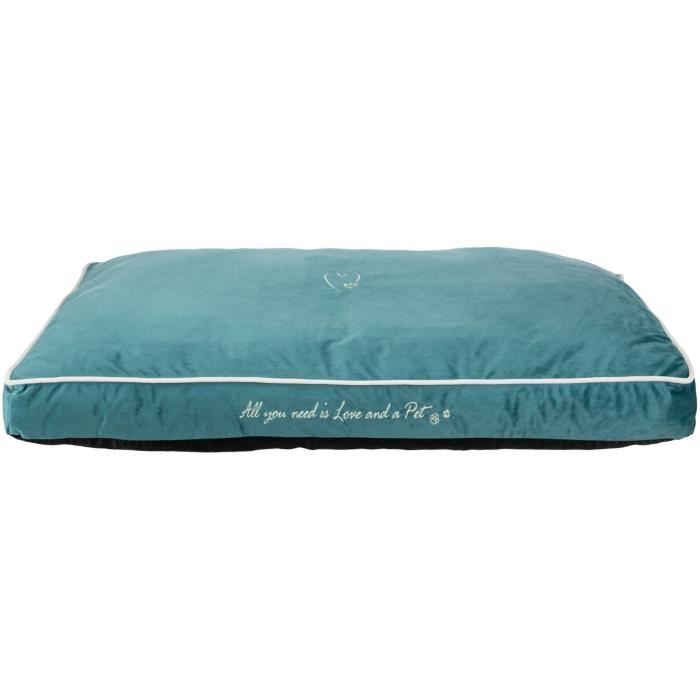 TRIXIE Coussin Pet's Home 100 × 70 cm - Bleu pétrole - Pour chien