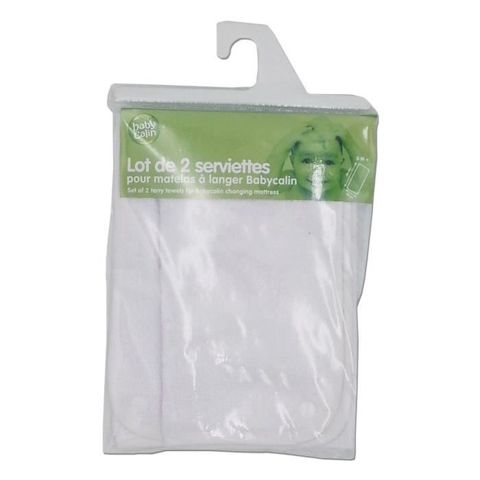 BABYCALIN Lot de 2 serviettes pour matelas à langer