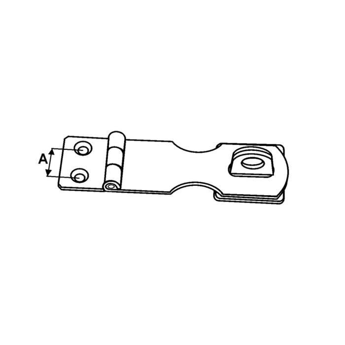 EUROMARINE Attache Capot Inox 122/24 (Uv X 2)