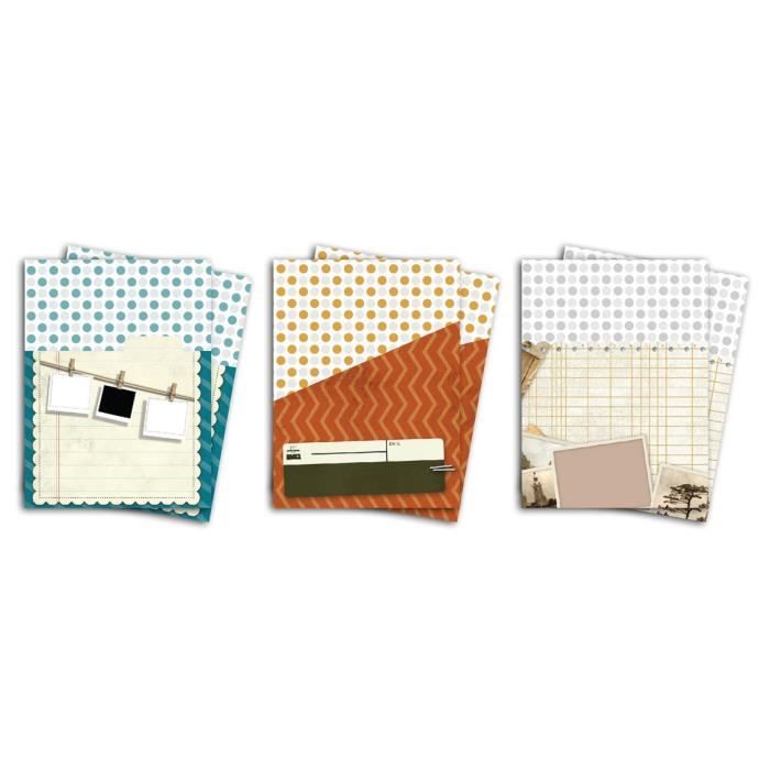 TOGA Lot de 6 pochettes Au Jour le Jour