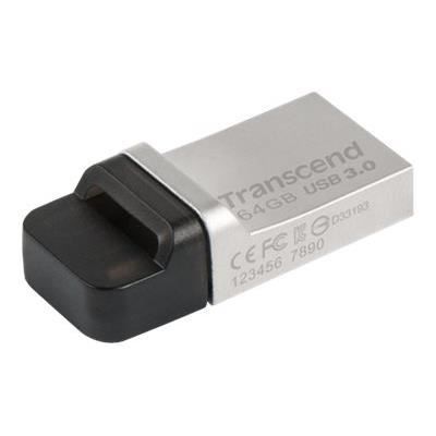 TRANSCEND Clé USB JETFLASH 880 - 64 Go- Placage Argent