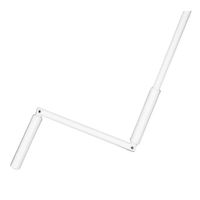 ACCESSOIRE DE VOLET Manivelle complète - En acier laqué blanc - Sortie ACCESSOIRE DE VOLET Manivelle complète - En acier laqué blanc - Sortie