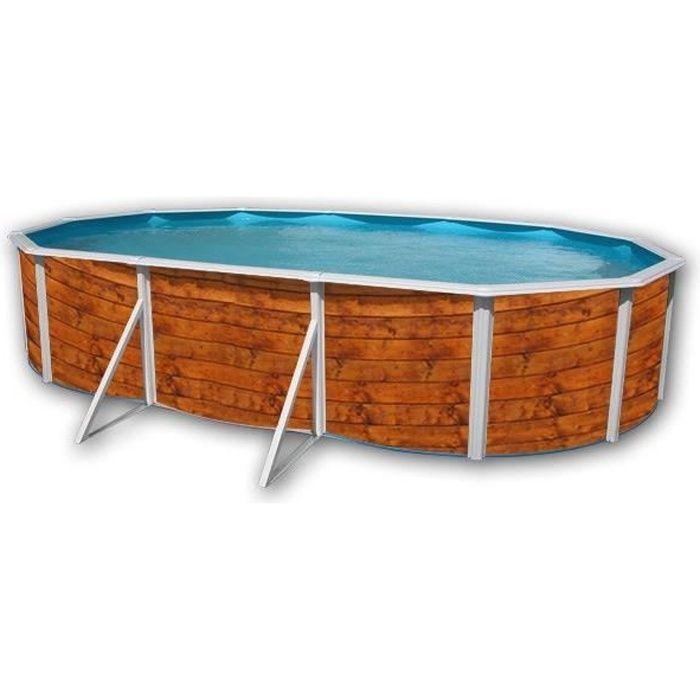 VETA Piscine en acier ovale 640x366x120