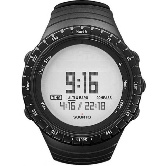 homme Suunto Core regular black Alarm Chronograph Watch SS014809000