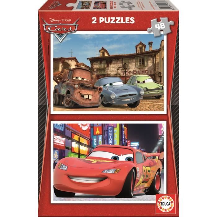CARS Puzzle 2 x 48 Pièces Achat / Vente puzzle Cdiscount