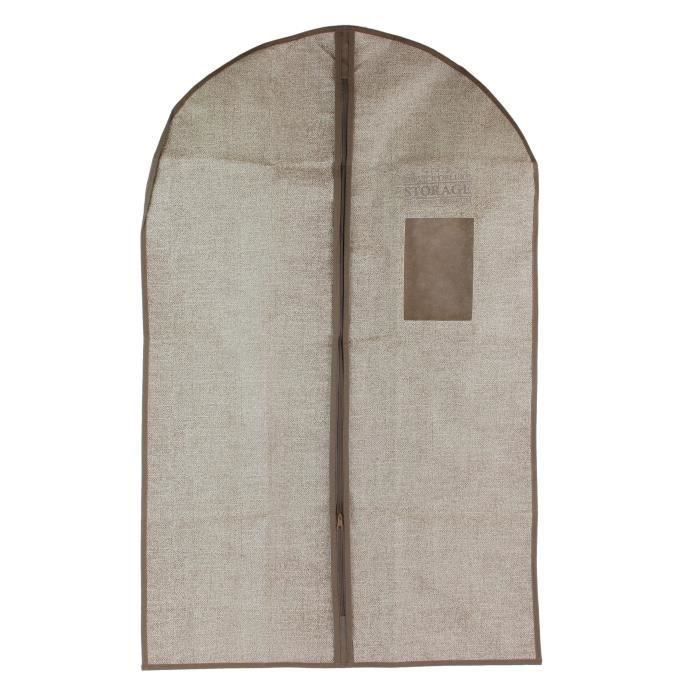 Housse de vêtement Deluxe - 95 cm - Ivoire