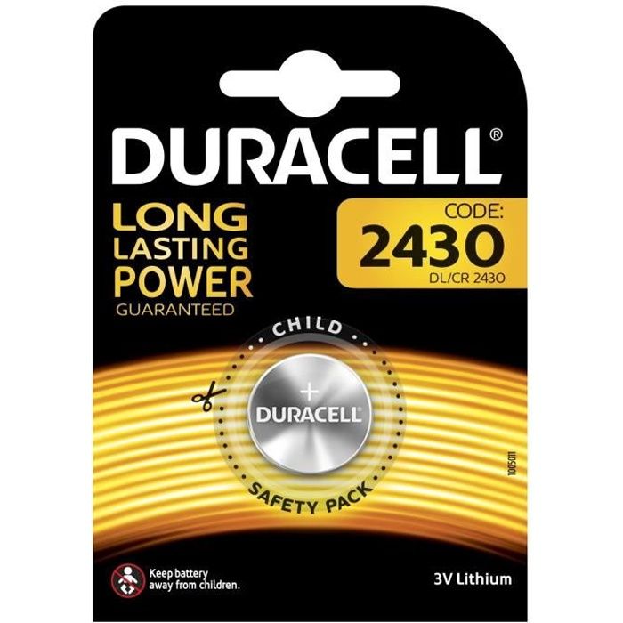DURACELL Spéciale Piles type 2430 Lot de 1