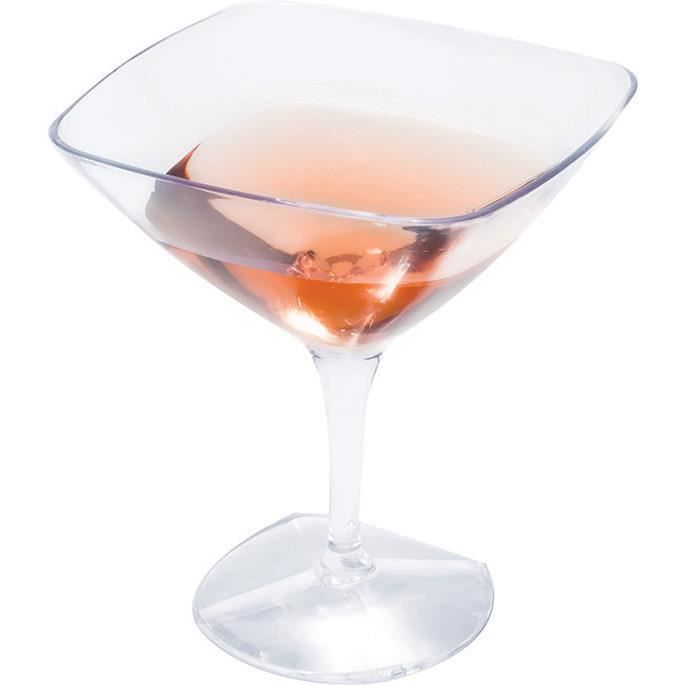 verre a martini en plastique