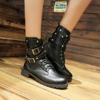 BOTTE Femmes femmes douces Bottines plates Martin Chauss BOTTE Femmes femmes douces Bottines plates Martin Chauss