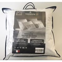 OREILLER TORRENTE Oreiller couture - 100% coton - 65x65 cm OREILLER TORRENTE Oreiller couture - 100% coton - 65x65 cm