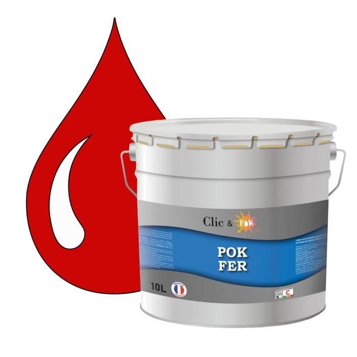 Peinture Antirouille Spéciale Fer Deco Fer Glycero Rouge