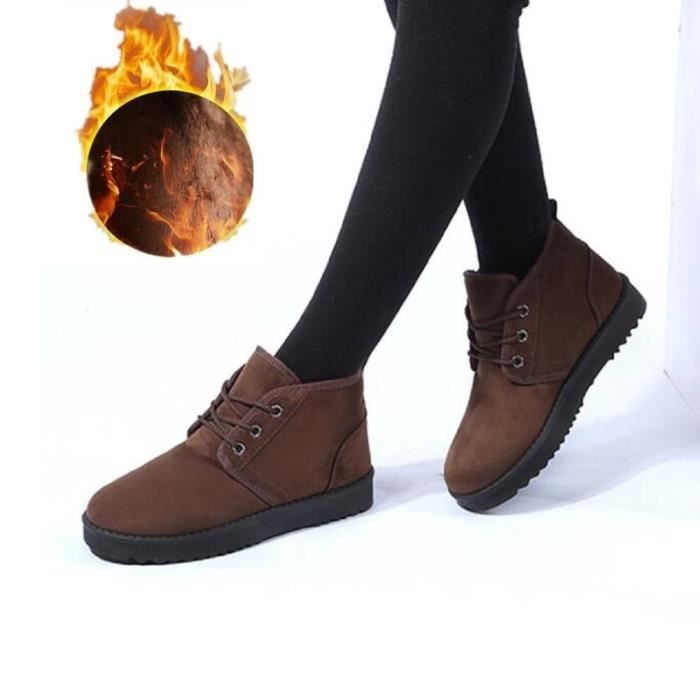 Botte 43 Au Doux 35 Hiver Nouvelle Marron noir De Haut Chaussure Chaud Plus Beau Qualité Arrivee Garde Confortable bleu Coton Bottes Femme Cachemire SxFSqfH