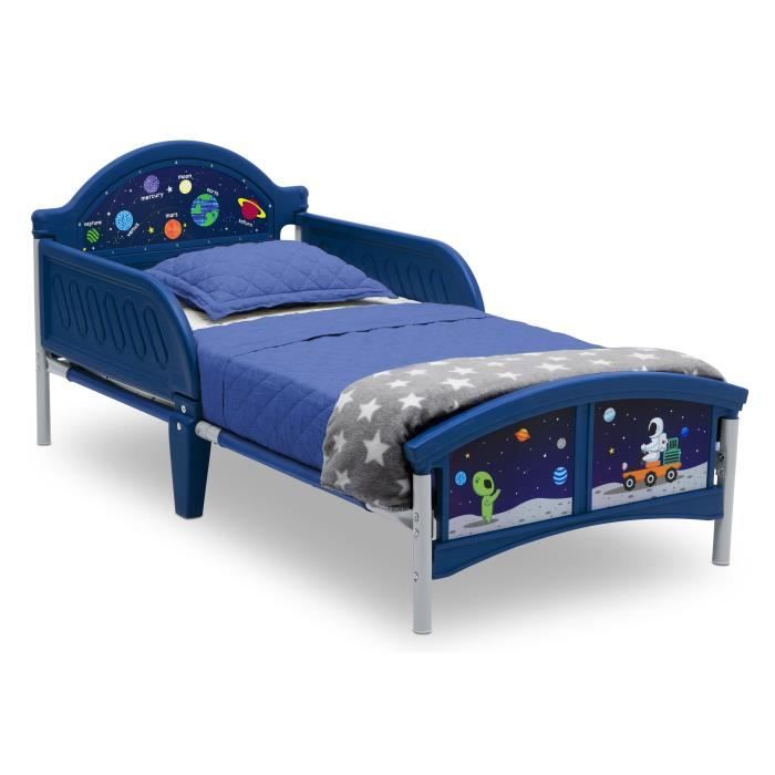 DELTAKIDS - Lit Enfant en Métal et Plastique - Astronaute - 70 x 140 cm