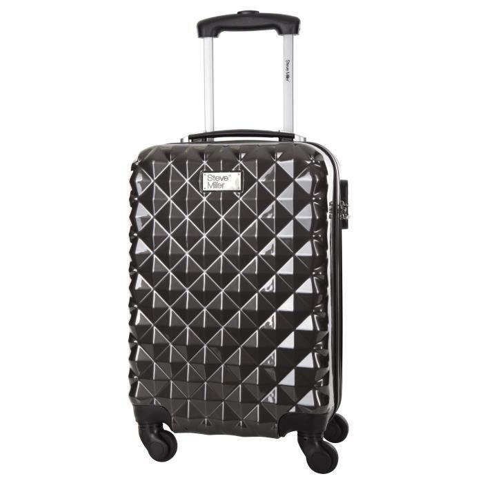 STEVE MILLER - HEART Valise Cabine Rigide 4 Roues - Anthracite
