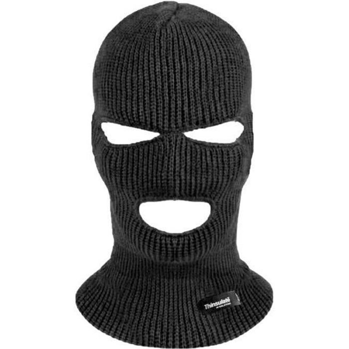 HIGHLANDER Cagoule 3 Trous Noir Thinsulate Noir