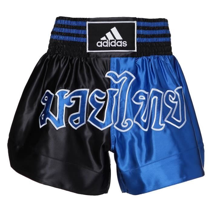 ADIDAS PERFORMANCE Short Boxe Thai Bleu et Rouge