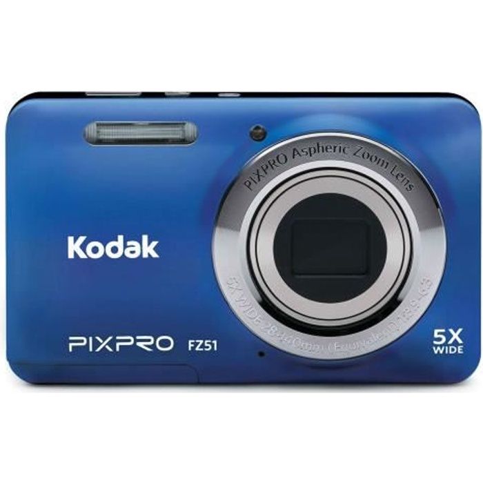 KODAK - FZ53-BL - Appareil photo compact - Bleu