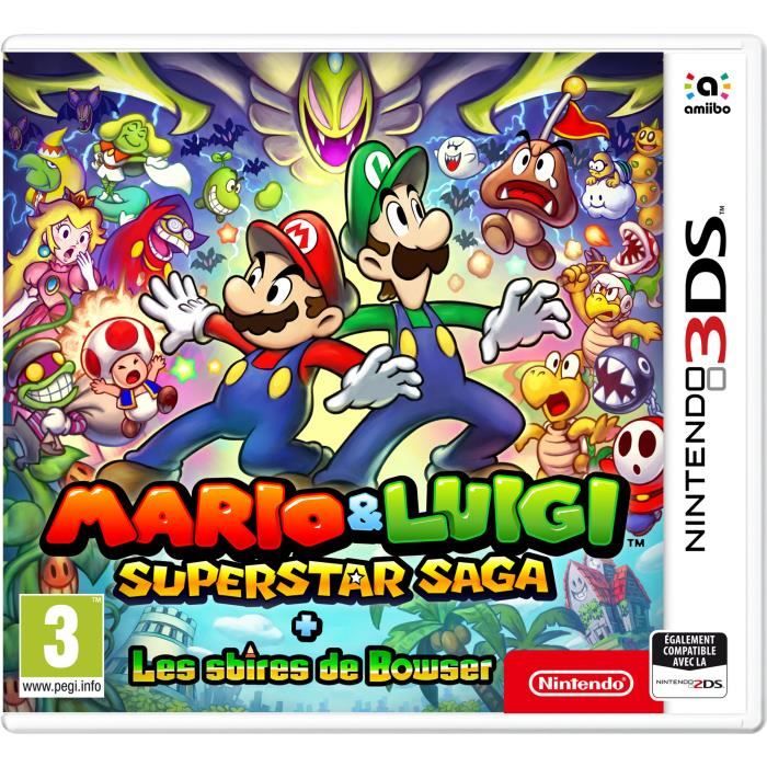 Jeu Nintendo 3DS - Mario & Luigi Superstar Saga + Les sbires de Bowser