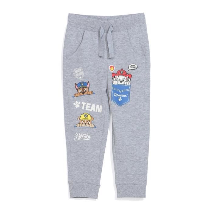PAT PATROUILLE Jogging Gris Enfant Garçon Sérigraphie