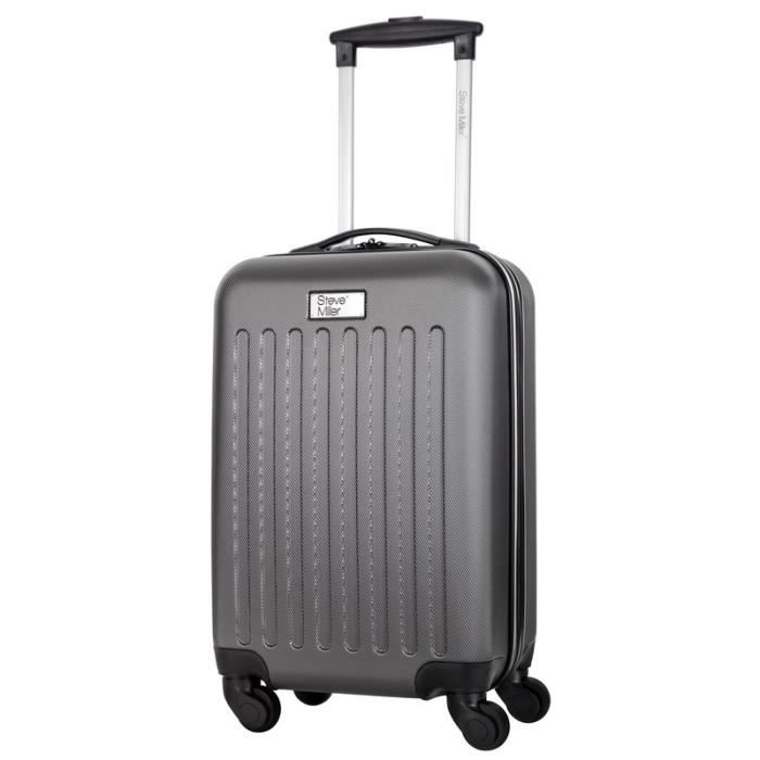 STEVE MILLER - YOUNG Valise Cabine Rigide 4 Roues - Gris