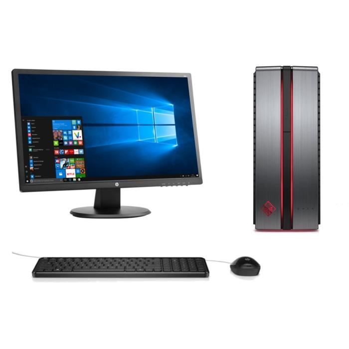 OMEN BY HP PC Gamer -870023NF 8Go de RAM -Intel Core I5-6400 - NVIDIA GTX 1070 8Go DDR5 - Disque Dur 1To + Ecran24o-24\