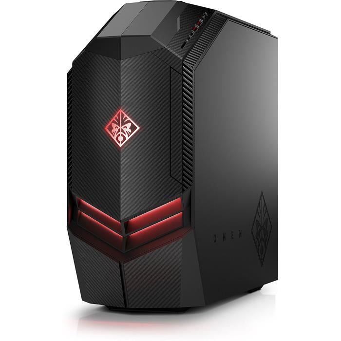 Unité Centrale - HP 880-163nf - Core i7-8700 - 8Go de RAM - Disque Dur 1To HDD + 256Go SSD - GTX 1070 8Go - Windows 10